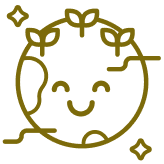 Ícono del planeta Tierra animado